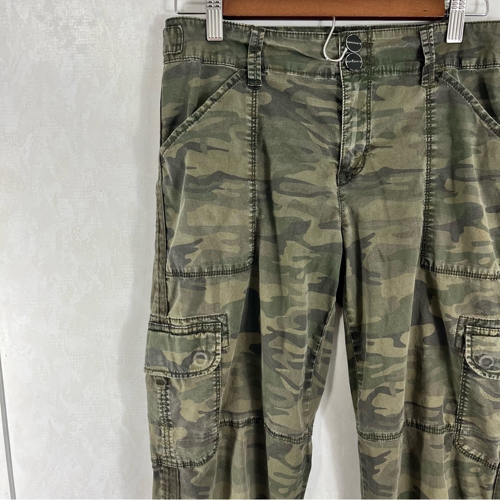 Sanctuary Anthropology Camouflage Cropped Terrain Cargo Pants Camo - Picture 3 of 8